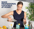 Large Cocktail Shaker Set: 24oz Stainless Steel Martini Shaker Drink Mixer Set with Alcohol Bar Tools: Ice Strainer, Jigger, Bar Spoon, Craft Cocktail Kit Recipe Guide - Mixology Bartender Kit - Cresimo