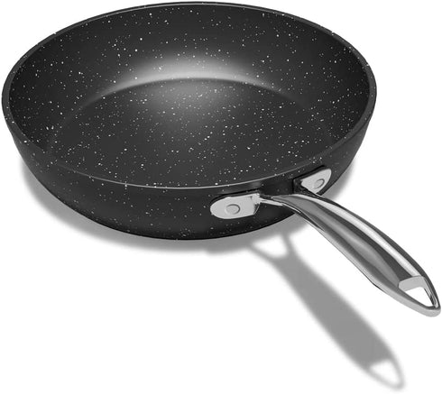 JEETEE 9.5 Inch Frying Pan Nonstick Skillet Marble Stone Pan Induction Cookware PFOA Free, Oven Safe