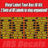 Tool Box Label Decal Sticker Set. Organization Label Set for Toolbox.
