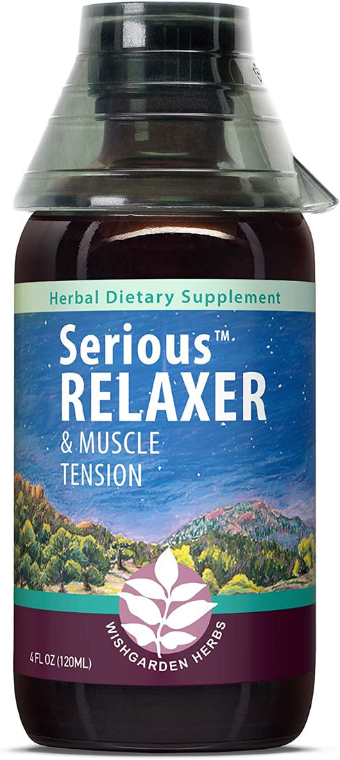 WishGarden Herbs Serious Relaxer - All Natural Muscle Relaxation Supplement, Muscle Recovery, Soothes Muscle Tension, Muscular-Skeletal Discomforts and Inflammation, with Wild Lettuce Extract (4oz)