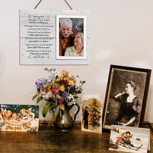 Memorial Gifts Picture Frame - In Loving Memory of Mother, Father, Grandma, Grandpa - Memorial Frames for Loved One - Fits 4x6 Inches Photo