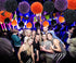 ADLKGG Halloween Orange Purple Black Party Decorations, €œHappy Halloween Banner, Balloons, Tissue Paper pom poms Flowers, Tassel DIY Party Garland, Birthday Party, Baby Shower, Festival