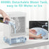 Portable Air Conditioner, Built-in 5000mAh Rechargeable Battery, 800 ML Water Tank, Personal Air Cooler with 3 Wind Speeds, 1/2/4/8H Evaporative Air Cooler for Home Office Bedroom