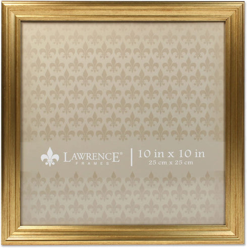 Lawrence Frames 536210 10x10 Sutter Burnished Gold Picture Frame