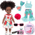 14.5 Inch Black Dolls and Black Baby Doll Clothes Accessories