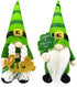 St Patricks Day Gnome Plush Elf for St Patricks Day Decorations Home Table Decor Ornament Dwarf Figurines St. Patrick's Day Gifts Green Irish Handmade Faceless Gnome (Green)