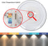LED Flush Mount Ceiling Light | Dimmable | Brushed Nickel | Double Ring | Round (10 inches, Adjustable Light Color)
