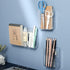 5Pack Acrylic Wall Mount File Holder, 2 Sizes Clear Single Pocket Wall File Organizer, Plastic Hanging Pockets, Magazine File Folder Holders for Office, Home, Bedroom and Bathroom
