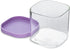 Yumbox Chop Chop Glass Meal Prep Food Storage Cubes 12oz - Juicy Pink