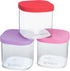 Yumbox Chop Chop Glass Meal Prep Food Storage Cubes 12oz - Juicy Pink