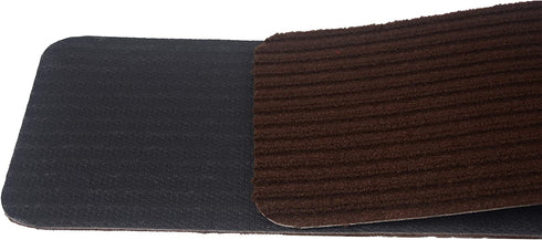 Ottomanson Lifesaver Collection Utility Ribbed Stair Treads, 8" X 30", 14 Pack, Brown