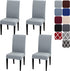 TMEOG 4/6Pcs Chair Cover Stretch Removable Washable Armless Dining Room Chair Protector Cover Seat Slipcovers Solid Color/Printed for Hotel,Ceremony,Banquet,Kitchen,Restaurant,Home