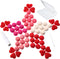 63 Pieces Wool Felt Balls and Felt Hearts Set Pom Poms Balls 15 Pcs Heart Shape Felt Wool Balls Valentine's Day Felt Balls DIY Decorative Felt Balls Crafts with Sewing kit for Garland Home Decor