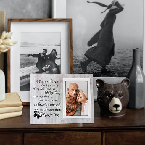 Memorial Picture Frame - Memorial Gifts for Loss of Mother - Sympathy Gifts for Loss of Loved One - Fits 6x4 In Photo