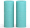 CANDWAX 3x8 Pillar Candle Set of 2 - Decorative Rustic Candles Unscented and No Drip Candles - Ideal as Wedding Candles or Large Candles for Home Interior - Turquoise Candles