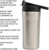 Primula Commuter Thermal Coffee Mug Water Bottle with Multifunction Carabiner Lid, 16 Oz, Brushed Stainless Steel