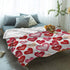 Gogobebe Flannel Fleece Throw Blanket for Sofa Couch Bed Valentine's Day Red and Pink Love Heart Soft Cozy Lightweight Blanket for Adults/Kids 39x49inch