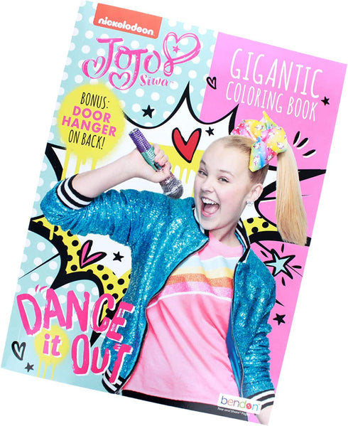 Activity Books JoJo Siwa Gigantic 192 Page Coloring Book with Door Hanger on Back