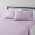 Amazon Basics Lightweight Super Soft Easy Care Microfiber Bed Sheet Set with 14" Deep Pockets - King, Frosted Lavender