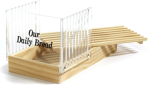 Norpro Bread Slicer with Crumb Catcher Brown .5in/1.25cm