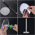 Worhe Clear Acrylic Paper Towel Holders 5.9" Diameter Thickening Sturdy Base, for Kitchen Bathroom Vanity Countertop , Paper Towel Dispenser for Tear Paper Towel Roll 1 Pack(YGC001)