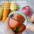 Vegetable Potato Peelers for Kitchen, Fruit Carrot Zucchini Cucumber Apple Peeler, Good Grip Veggie Peeler Makes Peeling Very Easy, Upgraded Stainless Steel Blades I and Y peeler