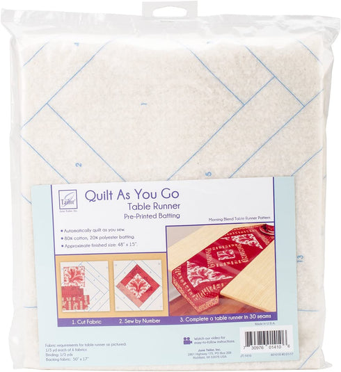 June Tailor Quilt As You Go Table Runner Quilt Pattern Morning Blend