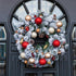 Picowe 4 Pack Magnetic Wreath Hanger Wreath Holder Wreath Hanger Hook for Metal Front Door for Christmas Decorations