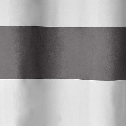 Amazon Basics Room-Darkening Blackout Curtain Set with Grommets - 52 x 84-Inch, Dark Gray/Light Gray Stripe, 2 Panels