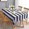 ASPMIZ Blue and White Striped Tablecloth for Rectangle Tables, Geometric Line Waterproof Table Cloth for Kitchen Dining Room, Tablecloth Rectangle 60? x 84?