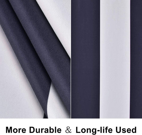 ASPMIZ Blue and White Striped Tablecloth for Rectangle Tables, Geometric Line Waterproof Table Cloth for Kitchen Dining Room, Tablecloth Rectangle 60? x 84?