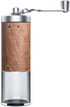 Manual Coffee Grinder-YIUYIUPI Stainless Steel Grinder is Easy to Carry and Coffee Powder of the Thickness can be Adjusted, Suitable for Office, Home Kitchen and Camping (Reddish brown)