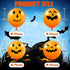 60 Pieces Halloween Balloons Pumpkin Balloons Halloween Balloons 12 Inch Latex Balloons Halloween Expression Balloon 4 Styles Orange Pumpkin Balloons for Halloween Birthday Party