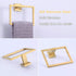 Aomasi Hand Towel Ring, SUS304 Stainless Steel Suqare Bath Towel Holder Light Luxury Style, Brushed Gold€¦