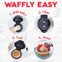 Dash Mini Waffle Bowl Maker for Breakfast Burrito Bowls, Ice Cream and Other Sweet Deserts, Recipe Guide Included - Black