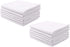 KAF Home Brushed Microfiber Pillow Cases Bulk Pack | Set of 12 Standard Queen Sized Pillow Cases | White | Perfect to Control Allergies and Insure Sound, Luxurious Sleep
