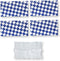 Disposable Ice Packs Sheets for Frozen Food Shipping, Cold Freezer Packs for Coolers Lunch Box, Dry Ice Shipping Cold Packs Ice Frozen Gel Packs for Perishable Mailing Storage, 2 x 6 Cells, 4 Sheets