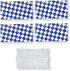 Disposable Ice Packs Sheets for Frozen Food Shipping, Cold Freezer Packs for Coolers Lunch Box, Dry Ice Shipping Cold Packs Ice Frozen Gel Packs for Perishable Mailing Storage, 2 x 6 Cells, 4 Sheets