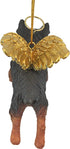 Design Toscano JH170737 Christmas Tree Ornaments - Honor The Pooch Yorkie Holiday Angel Dog Ornaments,Multi