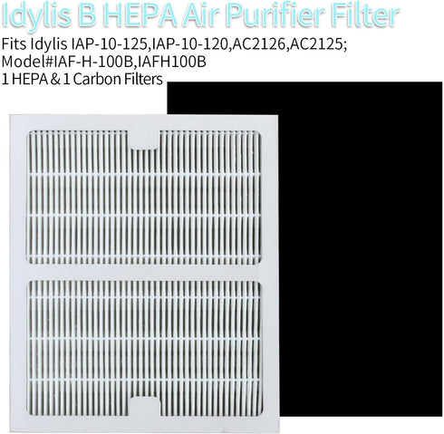 Replacement Idyllis filter b Compatible with Idylis AC-2125,AC-2126, IAP-10-125, IAPC-40-140, IAP-10-150, IAP-10-050,IAF-H-100B