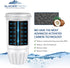 GLACIER FRESH ZR-017 Replacement Pitcher Water Filters, Compatible with ZeroWater Pitchers and Dispensers (Pack of 2)