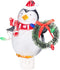 Roman Penguin with Wreath Christmas Night Light