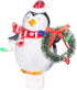 Roman Penguin with Wreath Christmas Night Light