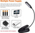 LEPOWER Clip on Book Light/Reading Light/Clip Light with 5 LED Eye Care, 3 Color Changeable, Portable Reading Lamp, Battery & USB Operated, Bed Light for Kids, Bookworms, Students