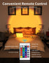 Sunset Lamp 16 Colors, SKREWIER Compact Sunset Lamps with Remote, 360°Rotated & Easy to Use, Bright Color Changing Sunset Lamp for Bedroom/Living Room/Photography/Gift Packaged, USB Powered
