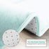 Clara Clark Bathroom Rugs, Ultra Soft Plush Bath Mat for Bathroom, Non-Slip, Velvet Memory Foam Bath Rugs, 20 x 32, Solid Aqua Light Blue