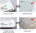 Dizada Large Serving Platter Set - 14/16 inch White Rectangular Dessert Plate/Salad Plates - Serving Trays for Parties, Sushi, Oven Safe Dinnerware Set of 2, White