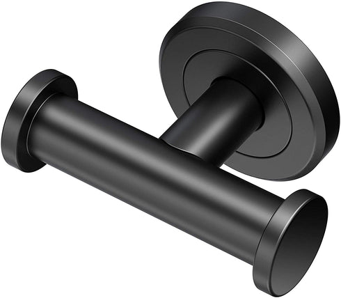 Gatco 4245AMX Latitude II Double Robe Hook, Matte Black