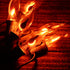 Pallerina 10Ft Flickering Flame String Lights with 10 C18 Flicker Amber Flame Lights Bulbs, E12 Candlestick Base Halloween Christmas String Lights for Party Indoor Outdoor Decor, 1 Watt- Green Wire