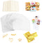320Pcs Cake Pop Sticks and Wrappers, Lollipop Sticks Cake Pop Bags with Metallic Twist Ties Bow, for Making Lollipops Cookies Candies Chocolates